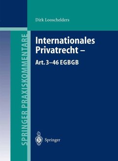 Internationales Privatrecht - Art. 3-46 EGBGB (eBook, PDF) - Looschelders, Dirk