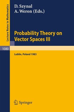Probability Theory on Vector Spaces III (eBook, PDF)