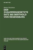 Der zusammengesetzte Satz bei Berthold von Regensburg (eBook, PDF)