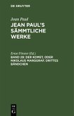 Der Komet, oder Nikolaus Marggraf. Drittes Bändchen (eBook, PDF)