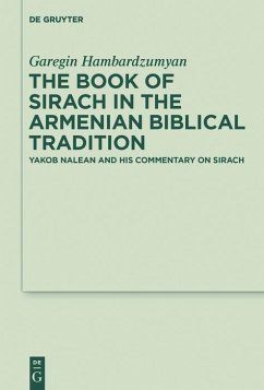 The Book of Sirach in the Armenian Biblical Tradition (eBook, ePUB) - Hambardzumyan, Garegin