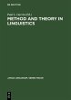 Method and Theory in Linguistics... - Bild 1