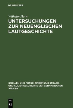 Cover Untersuchungen zur neuenglischen Lautgeschichte (eBook, PDF)