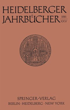 Heidelberger Jahrbücher (eBook, PDF) - Schipperges, H.