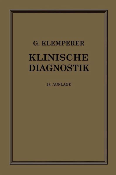 Grundriss der Klinischen Diagnostik (eBook, PDF)