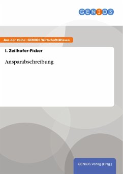 Cover Ansparabschreibung (eBook, PDF)
