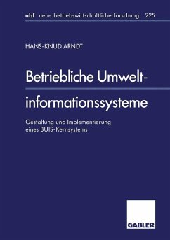 Betriebliche Umweltinformationssysteme (eBook, PDF) - Arndt, Hans-Knud