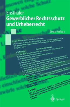 Gewerblicher Rechtsschutz und Urheberrecht (eBook, PDF) - Ensthaler, Jürgen