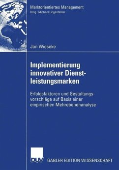 Implementierung innovativer Dienstleistungsmarken (eBook, PDF) - Wieseke, Jan