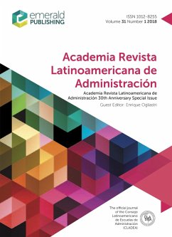 Cover Academia Revista Latinoamericana de Administracion 30th Anniversary Special Issue (eBook, PDF)