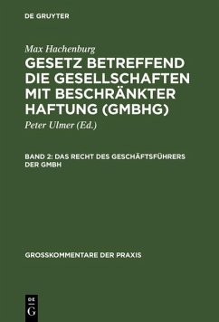 Cover Das Recht des Geschäftsführers der GmbH (eBook, PDF)