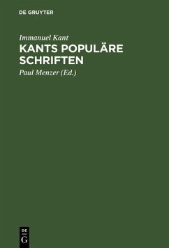 Cover Kants Populäre Schriften (eBook, PDF)