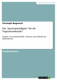 Ein &quote;Spurenparadigma&quote; für die Vegetationskunde? (eBook, ePUB)