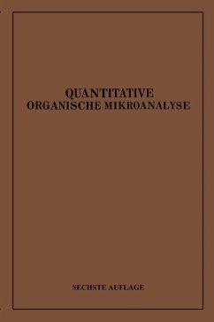 Cover Quantitative Organische Mikroanalyse (eBook, PDF)