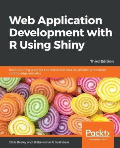 Web Application Development with R Using Shiny - Third Edition - Beeley, Chris; Sukhdeve, Shitalkumar