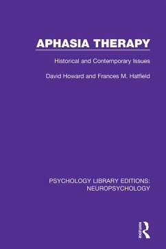 Cover Aphasia Therapy (eBook, PDF)