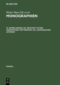 Gimmeldingen, Kr. Neustadt an der Weinstraße. Mutterstadt, Kr. Ludwigshafen am Rhein (eBook, PDF)