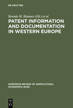 Cover Patent information and documentation in Western Europe (eBook, PDF)