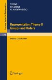 Representation Theory II. Proceedings of the Fourth International Conference on Representations of Algebras, held in Ottawa, Canada, August 16-25, 1984 (eBook, PDF)