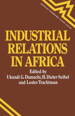 Industrial Relations in Africa (eBook, PDF) - Damachi, Ukandi G; Seibel, Hans D