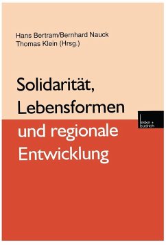 Cover Solidarität, Lebensformen und regionale Entwicklung (eBook, PDF)