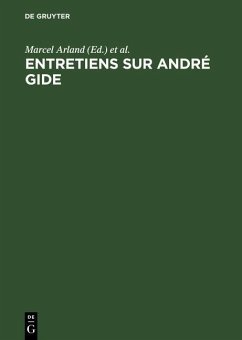 Cover Entretiens sur André Gide (eBook, PDF)