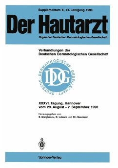 Supplementum X, 41. Jahrgang 1990 Verhandlungen der Deutschen Dermatologischen Gesellschaft (eBook, PDF)