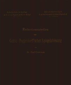Reductionstabellen zur Gauss-Poggendorff'schen Spiegelablesung (eBook, PDF) - Czermak, Paul