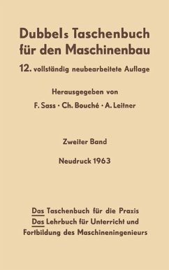 Dubbels Taschenbuch für den Maschinenbau (eBook, PDF)