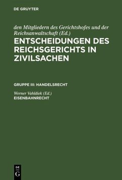 Eisenbahnrecht (eBook, PDF)