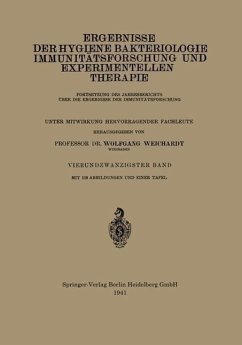 Ergebnisse der Hygiene Bakteriologie Immunitätsforschung und Experimentellen Therapie (eBook, PDF) - Weichardt, Wolfgang