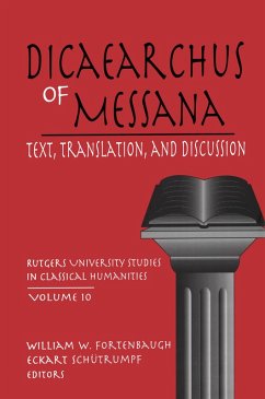 Cover Dicaearchus of Messana (eBook, PDF)
