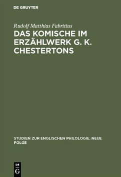 Cover Das Komische im Erzählwerk G. K. Chestertons (eBook, PDF)