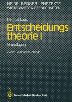 Entscheidungstheorie I (eBook, PDF) - Laux, Helmut