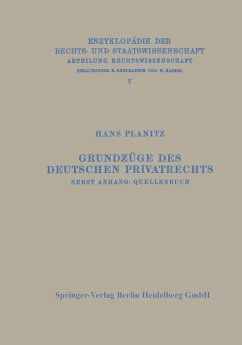 Cover Grundzüge des deutschen Privatrechts (eBook, PDF)