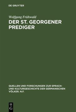 Cover Der St. Georgener Prediger (eBook, PDF)