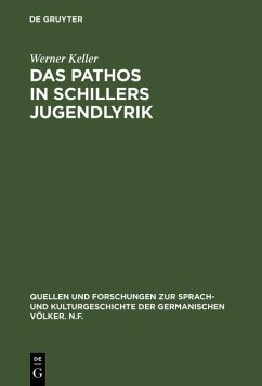 Das Pathos in Schillers Jugendlyrik (eBook, PDF) - Keller, Werner