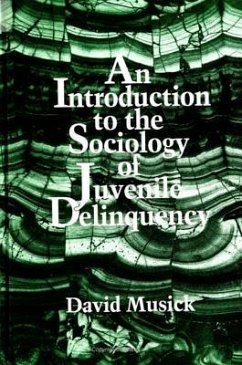 An Introduction to the Sociology of Juvenile Delinquency - Musick, David