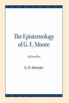 Cover The Epistemology of G. E. Moore