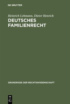 Cover Deutsches Familienrecht (eBook, PDF)