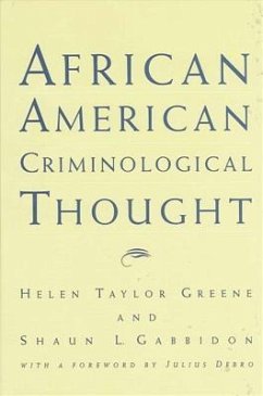 African American Criminological Thought - Greene, Helen Taylor; Gabbidon, Shaun L.