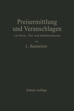Cover Preisermittlung und Veranschlagen von Hoch-, Tief- und Stahlbetonbauten (eBook, PDF)