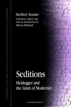 Seditions: Heidegger and the Limit of Modernity - Boeder, Heribert
