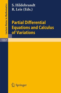 Partial Differential Equations and Calculus of Variations (eBook, PDF)