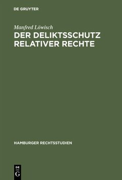 Der Deliktsschutz relativer Rechte (eBook, PDF) - Löwisch, Manfred