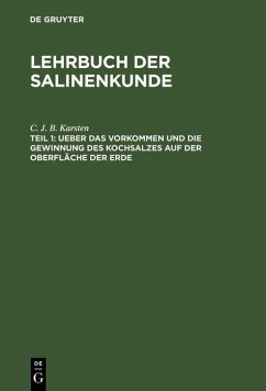 Cover Ueber das Vorkommen und die Gewinnung des Kochsalzes auf der Oberfläche der Erde (eBook, PDF)