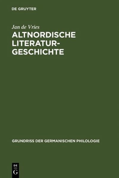 Altnordische Literaturgeschichte (eBook, PDF)