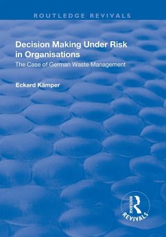Cover Decision Making Under Risk in Organisations (eBook, ePUB)