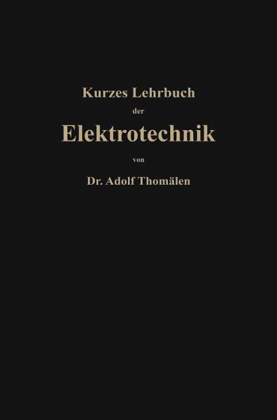 Kurzes Lehrbuch der Elektrotechnik (eBook, PDF)