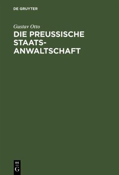 Cover Die Preussische Staatsanwaltschaft (eBook, PDF)